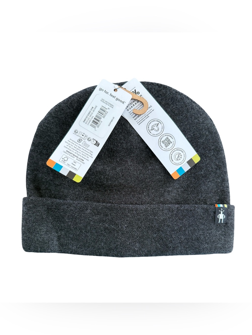 Smartwool Boiled Merino Wool Charcoal Beanie Unisex NWT